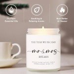 Mr and Mrs Lavender Scented Candle Wedding Favors