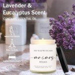 Mr and Mrs Lavender Scented Candle Wedding Favors