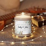 Personalized Scented Wedding Candles - Custom Gift