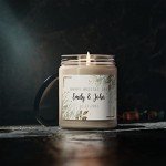 Personalized Scented Wedding Candles - Custom Gift