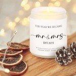 Mr and Mrs Lavender Scented Candle Wedding Favors