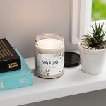 Personalized Scented Wedding Candles - Custom Gift