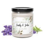 Personalized Scented Wedding Candles - Custom Gift