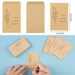 Rustic Seed Packets for Wedding Favors - 200 Pack