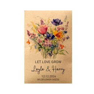 Personalized Wildflower Seed Packets for Weddings
