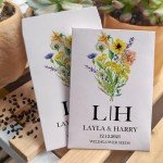 Personalized Wildflower Seed Packets for Weddings