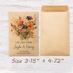 Personalized Wildflower Seed Packets for Weddings