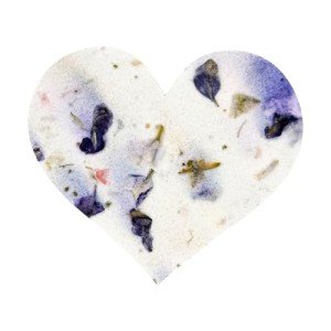 Purple Heart Seed Paper for Weddings & Celebrations