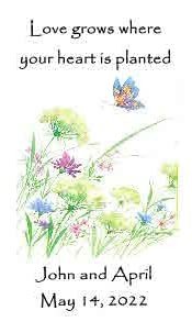 Personalized Butterfly Wildflower Seed Packet Favors