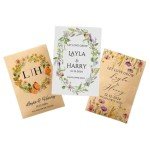 Custom Eco-Friendly Wildflower Seed Packets for Weddings