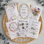 Custom Eco-Friendly Wildflower Seed Packets for Weddings