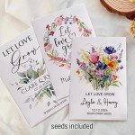 Custom Eco-Friendly Wildflower Seed Packets for Weddings