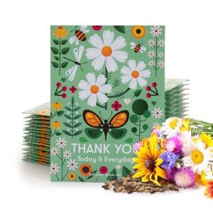 Eco-Friendly Pollinator Flower Seed Thank You Packets