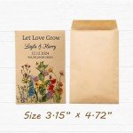 Custom Eco-Friendly Wildflower Seed Packets for Weddings