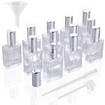 Elegant Refillable Glass Spray Bottles Set