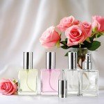 Elegant Clear Glass Mini Perfume Atomizer Set