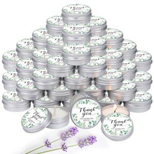Eucalyptus Scented Candle Favors - 50 Pack