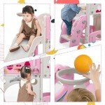 9-in-1 Toddler Slide and Climber Playset