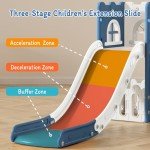 LulliSpace 6-in-1 Toddler Slide and Climber Set