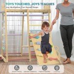 9-in-1 Wooden Indoor Jungle Gym for Kids