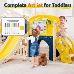 12-in-1 Toddler Slide and Swing Playset