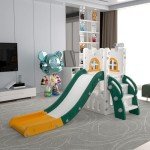 MOCUTEEN 6-in-1 Toddler Slide and Playset
