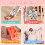 5-in-1 Toddler Slide and Swing Playset
