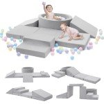 Elftopia Indoor Foam Climbing Blocks Playset for Toddlers