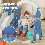 XJD 5-in-1 Toddler Slide and Swing Set