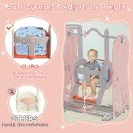 5-in-1 Toddler Slide and Swing Playset