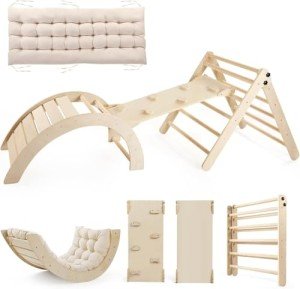 Yopnoyik Large Pikler Triangle Climbing Set for Kids