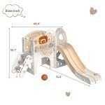 8-in-1 Kids Slide and Climbing Play Set