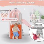 5-in-1 Toddler Slide and Swing Playset