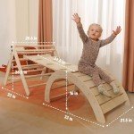 Yopnoyik Large Pikler Triangle Climbing Set for Kids