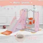 5-in-1 Toddler Slide and Swing Playset