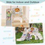 9-in-1 Toddler Slide and Playset for Kids