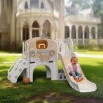 8-in-1 Kids Slide and Climbing Play Set