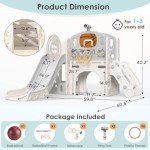 9-in-1 Toddler Slide and Playset for Kids