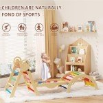Pikler Triangle Climbing Set with Cushions for Kids