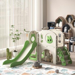 8-in-1 Toddler Slide and Climber Playset