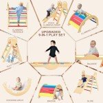 Pikler Triangle Climbing Set with Cushions for Kids