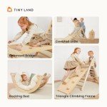 Tiny Land 7-in-1 Pikler Triangle Climbing Set
