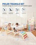 Colorful 8-in-1 Montessori Pikler Triangle Set