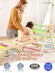 Twinkoo 8-in-1 Wooden Pikler Triangle Climber