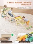 Twinkoo 8-in-1 Wooden Pikler Triangle Climber