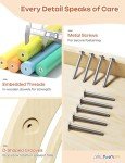 Twinkoo 8-in-1 Wooden Pikler Triangle Climber
