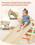 Twinkoo 8-in-1 Wooden Pikler Triangle Climber