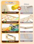 Twinkoo 8-in-1 Wooden Pikler Triangle Climber