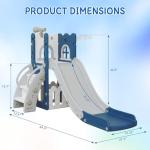LulliSpace 6-in-1 Toddler Slide and Climber Set