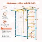 Costzon 7-in-1 Indoor Climbing Gym for Kids